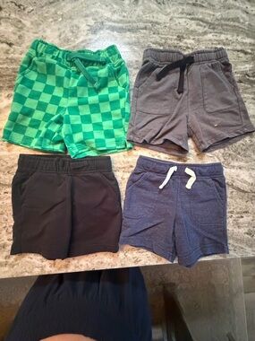 Cat & Jack Green Checkerboard Knit Shorts for Kids